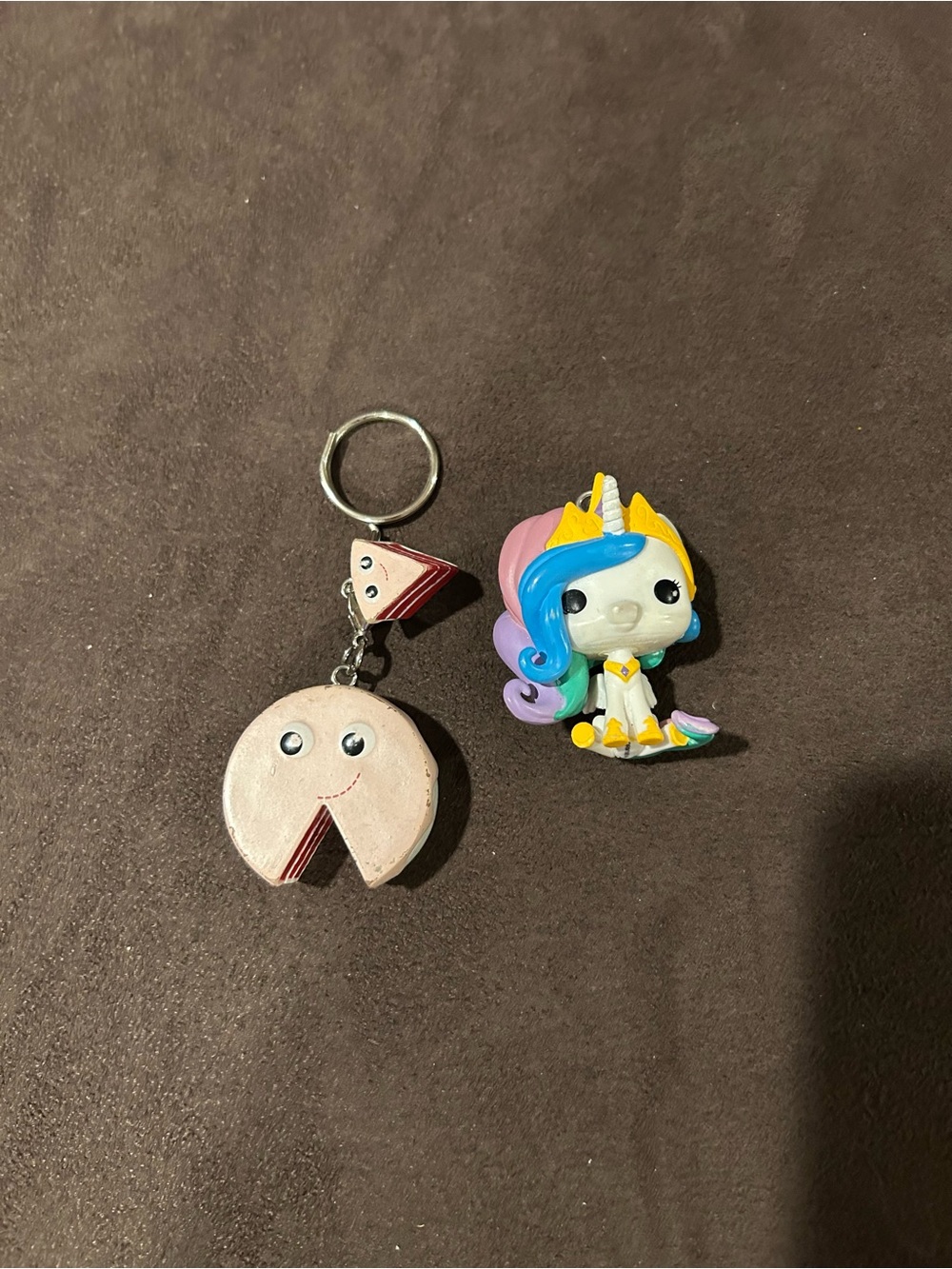 Kid Robot Keychain and Unicorn Charm